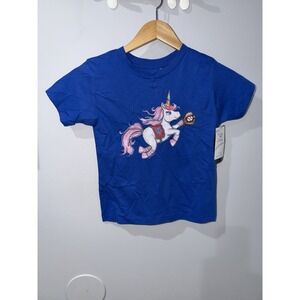 TT Gear Tiny Turnip New York Mets MLB NYM Graphic T-Shirt Blue 5T‎ J